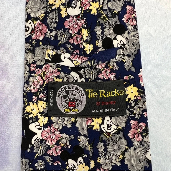 Mickey Mouse Men's Necktie Disney Tie Rack Silk - Picture 5 of 5